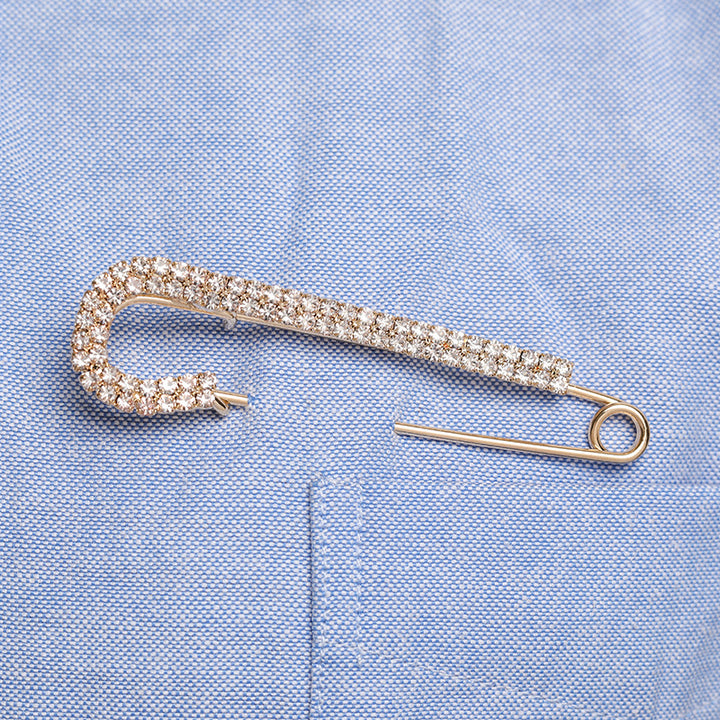 Premium Crystal Embellished Safety Pin Kalsten
