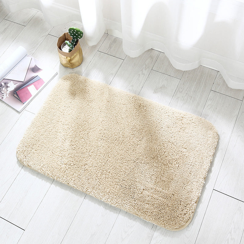 Absorbent Plush Bath Rug for Bathroom