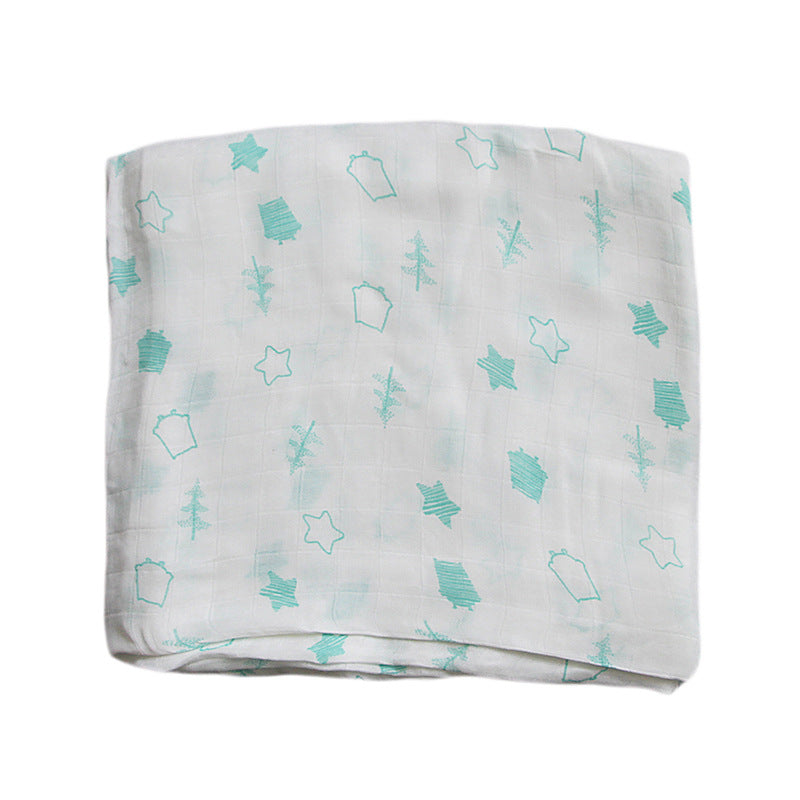 Organic Cotton Dinosaur Print Muslin Swaddle kalsten
