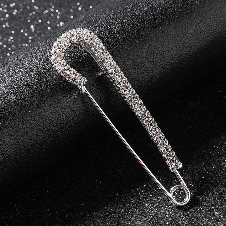 Premium Crystal Embellished Safety Pin Kalsten