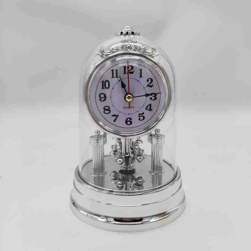Classic table clock in elegant glass case Kalsten