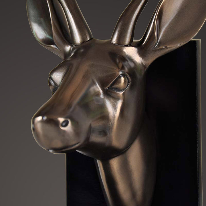 Elegant Deer Head Bookends