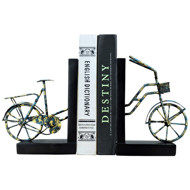 Bicycle-Themed Decorative Bookends