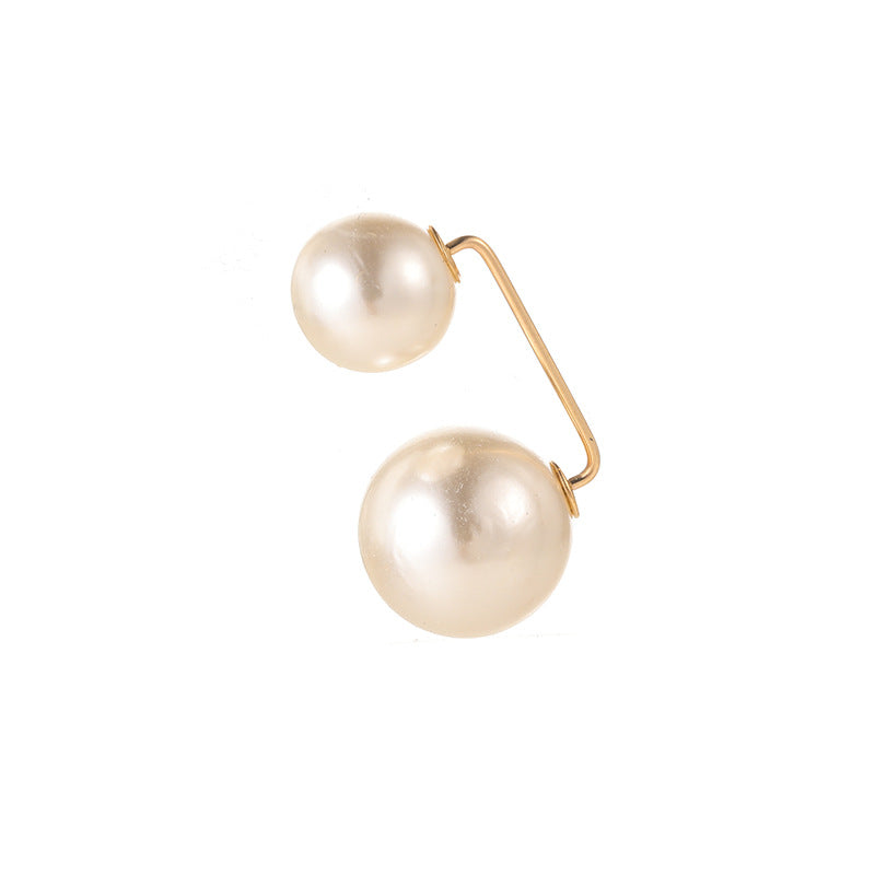 Elegant Pearl and Crystal Brooch Set Kalsten