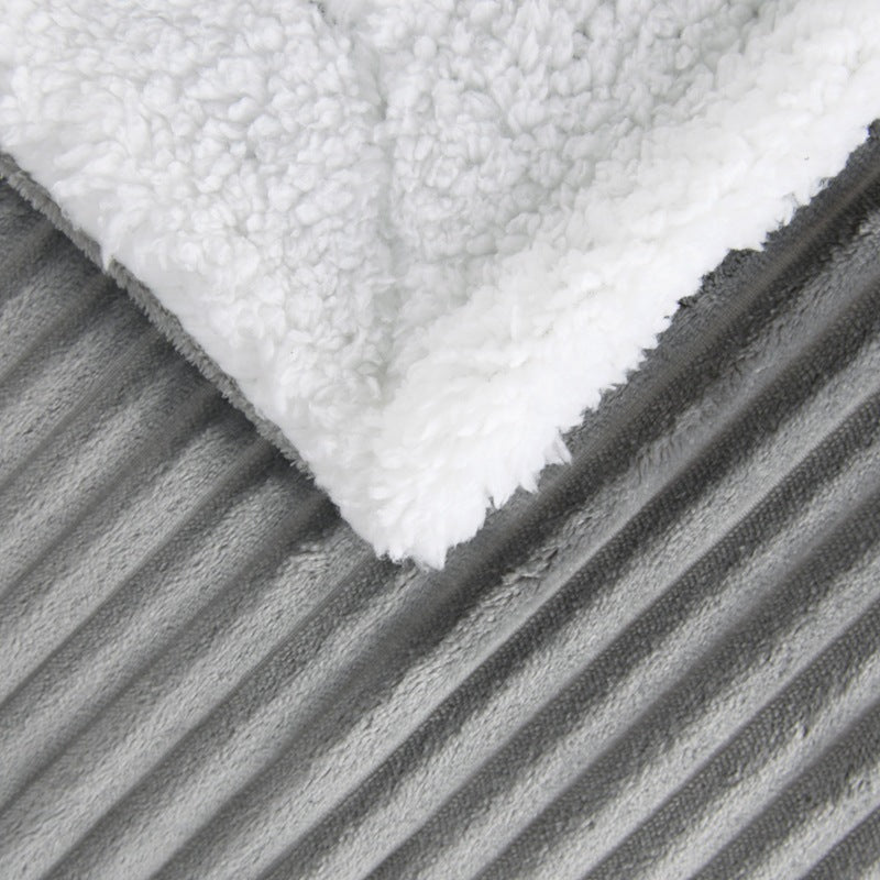 Women's ultra-soft plush blanket with contrasting reversible design Kalsten