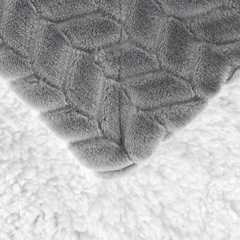 Women's cozy and warm fleece blanket with high collar Kalsten