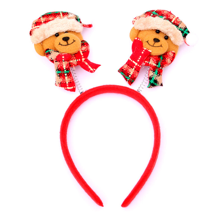 Festive Holiday Bear Headband Kalsten