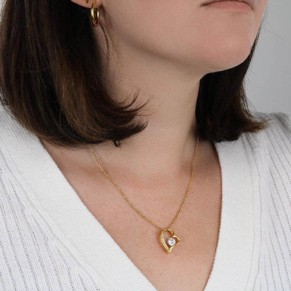Kalsten | Eternal Rose Box "To My Love" With Diamond Heart Necklace