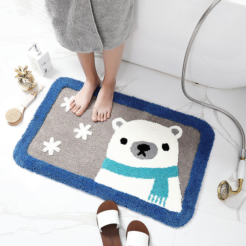 Fun Animal-Themed Bath Mat for Bathroom