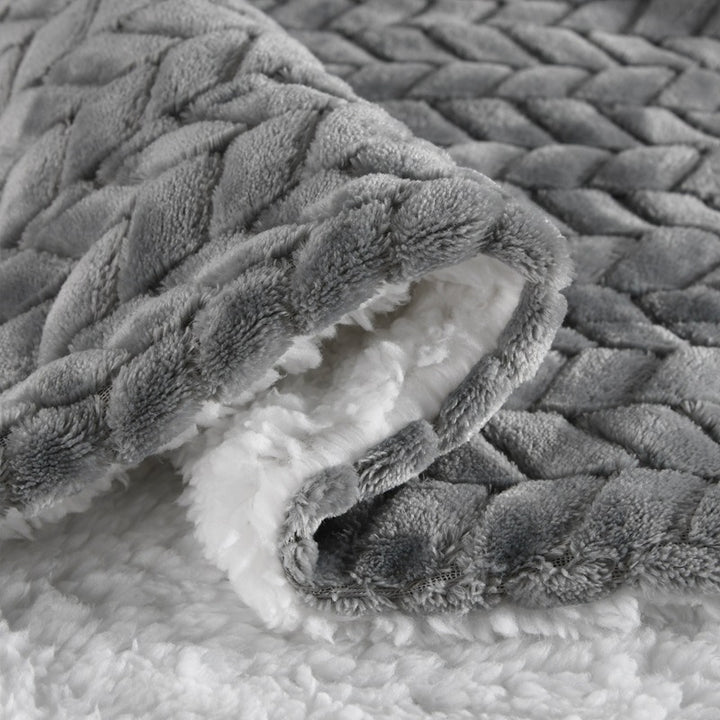 Women's cozy and warm fleece blanket with high collar Kalsten