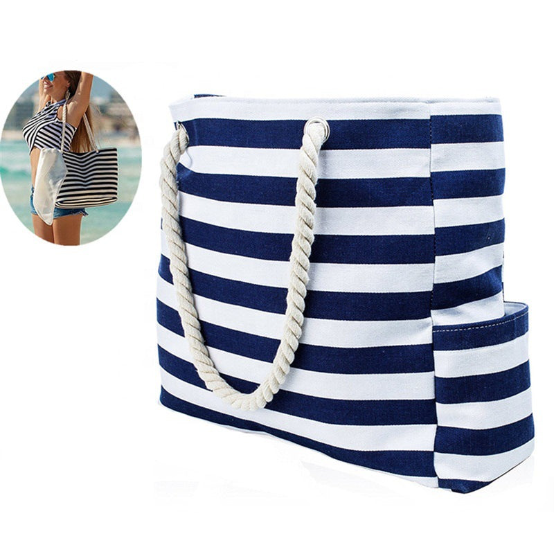 Durable beach bag with extra large storage space and practical side pockets Kalsten