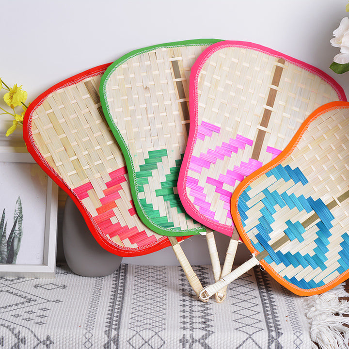 Handcrafted fan with colorful design Kalsten