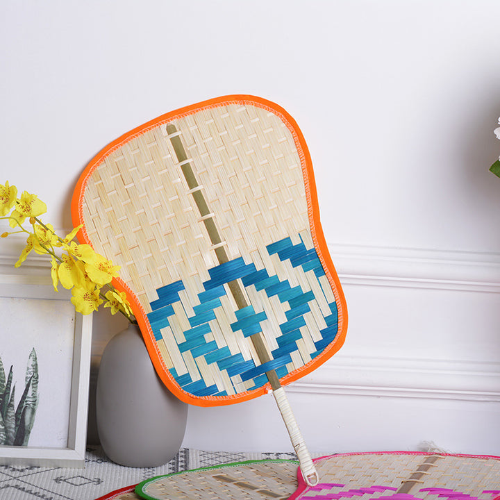 Handcrafted fan with colorful design Kalsten