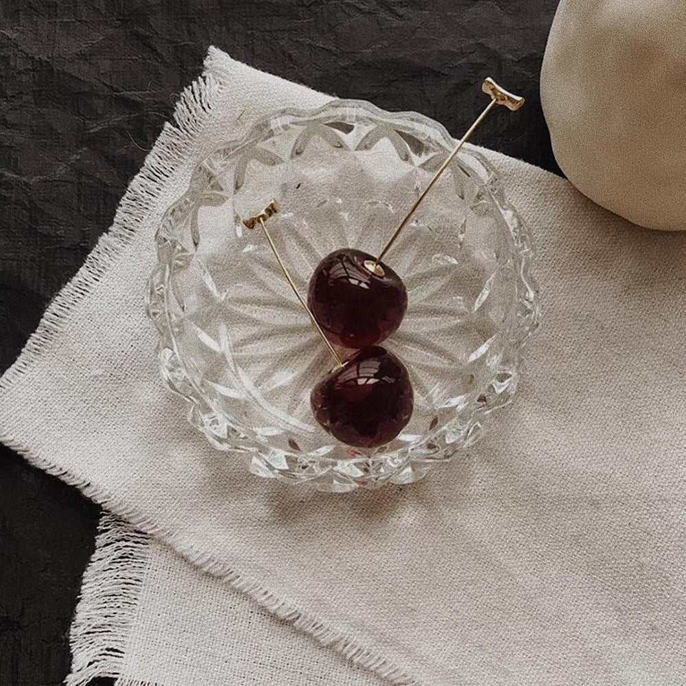 Cherry-Inspired Decorative Earrings Kalsten