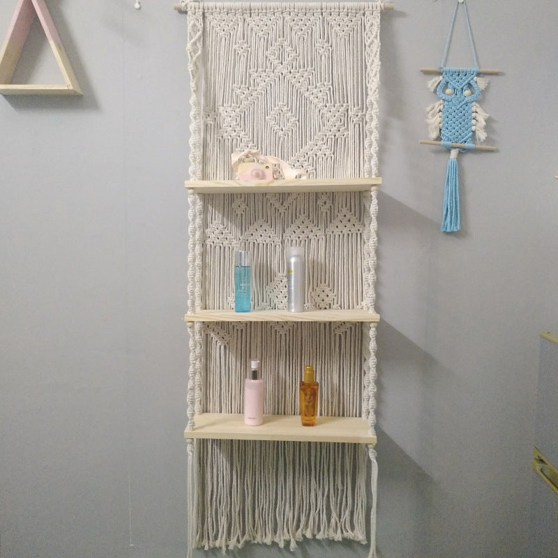 Macramé Wall Shelf Organizer Kalsten