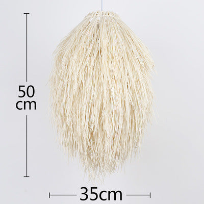 Boho-Inspired Woven Pendant Light