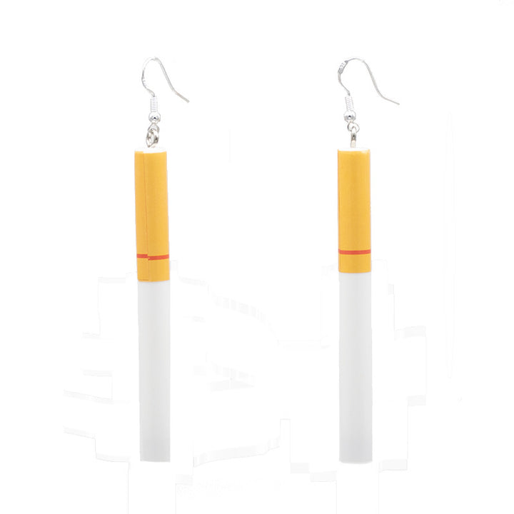 Playful Cigarette-Inspired Dangle Earrings Kalsten