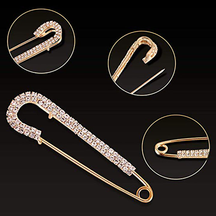 Decorative Safety Pin Brooch Set Kalsten