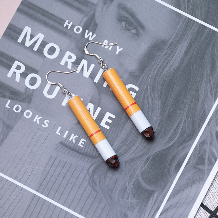 Playful Cigarette-Inspired Dangle Earrings Kalsten