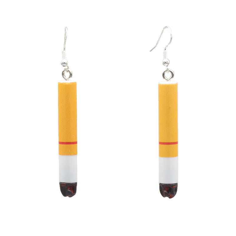 Playful Cigarette-Inspired Dangle Earrings Kalsten
