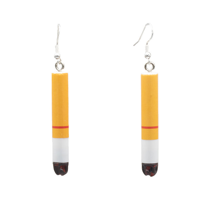 Playful Cigarette-Inspired Dangle Earrings Kalsten