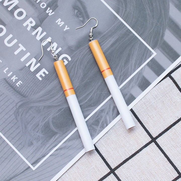 Playful Cigarette-Inspired Dangle Earrings Kalsten