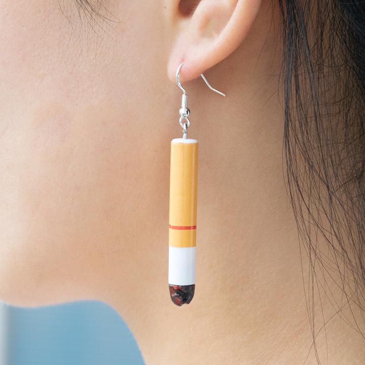 Playful Cigarette-Inspired Dangle Earrings Kalsten