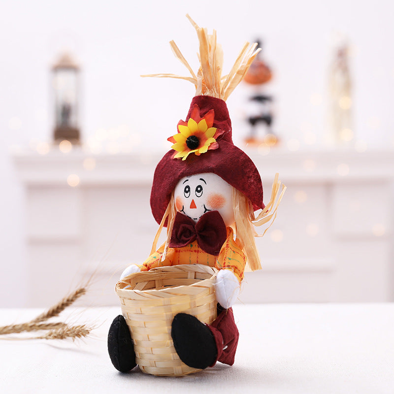 Decorative Harvest Scarecrow Doll