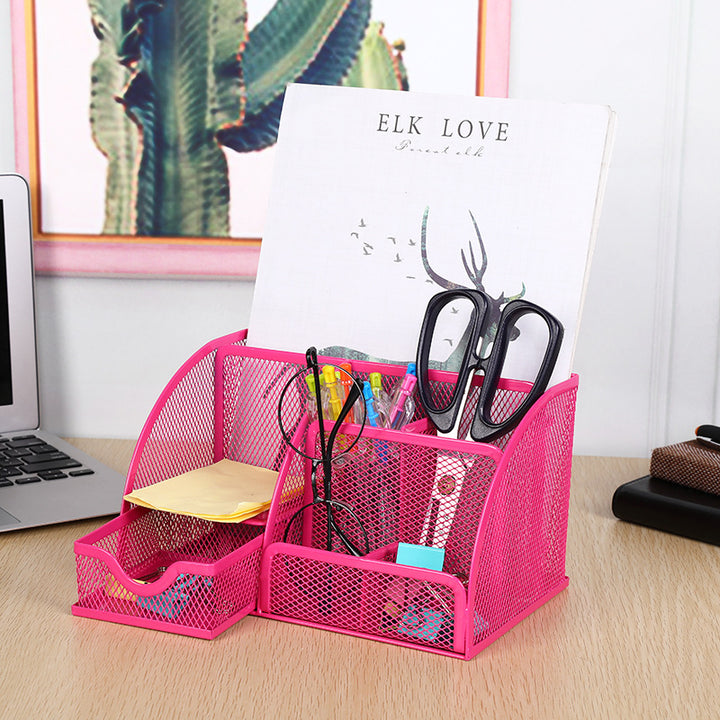 Multi-Compartment Mesh Desk Organizer Kalsten
