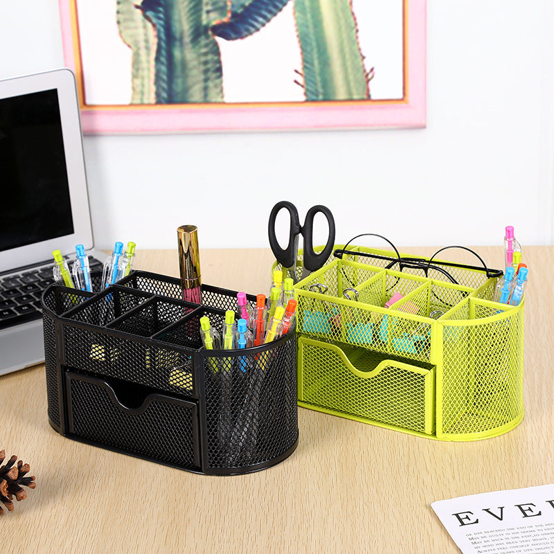 Mesh Desk Organizer with Drawer Kalsten