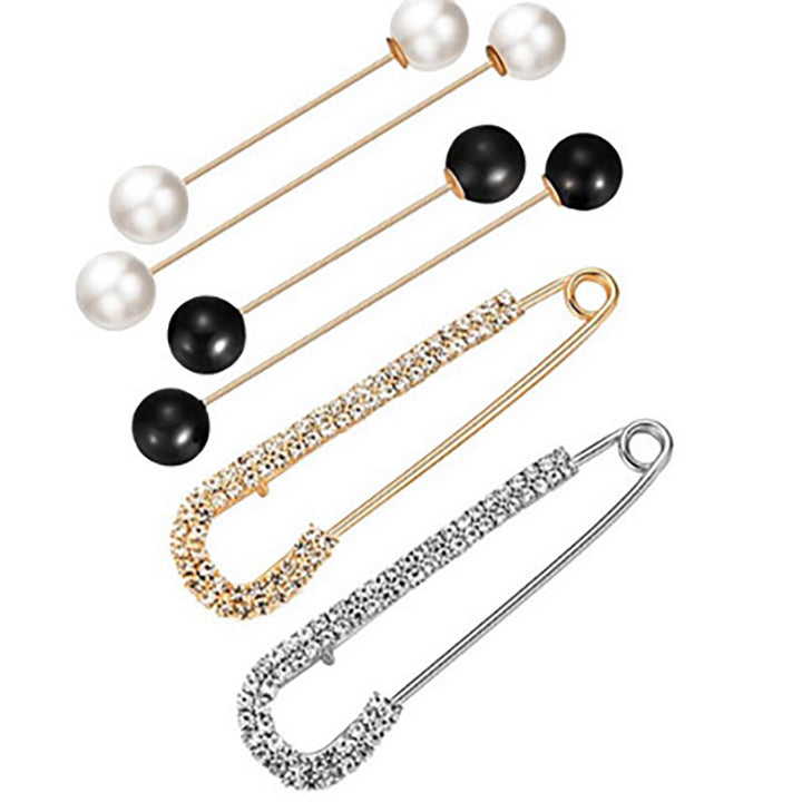Decorative Safety Pin Brooch Set Kalsten