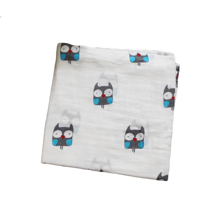 Cotton Muslin Baby Blanket with Heart Pattern kalsten