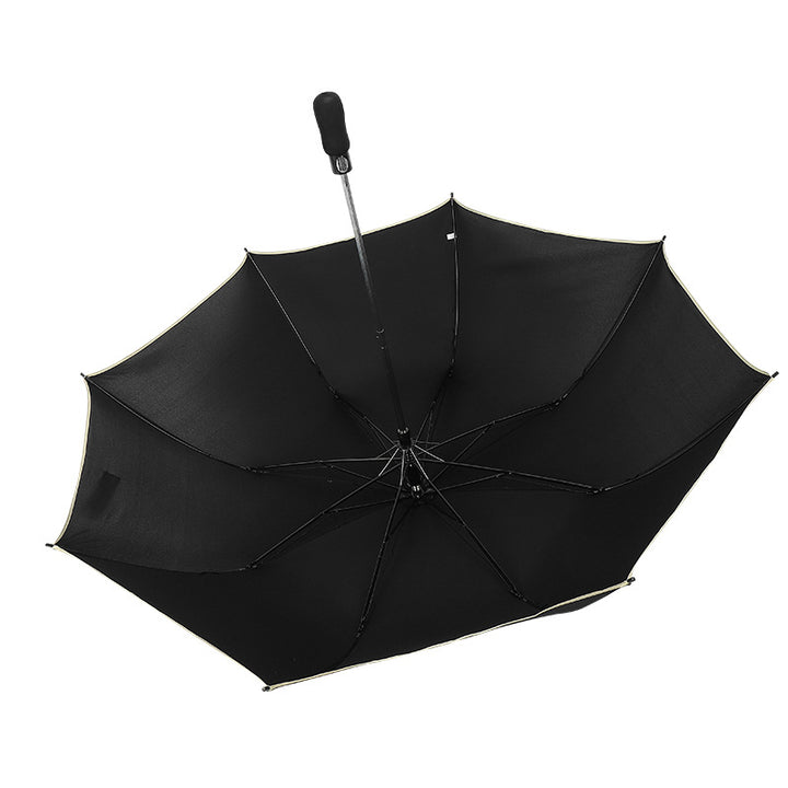 Women's wind-resistant folding umbrella with ergonomic handle Kalsten