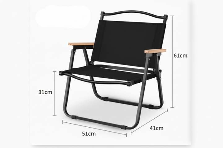 Modern Minimalist Square Bent Oxford Fabric Steel Tube Chair Backrest Armrest For Outdoor | Kalsten
