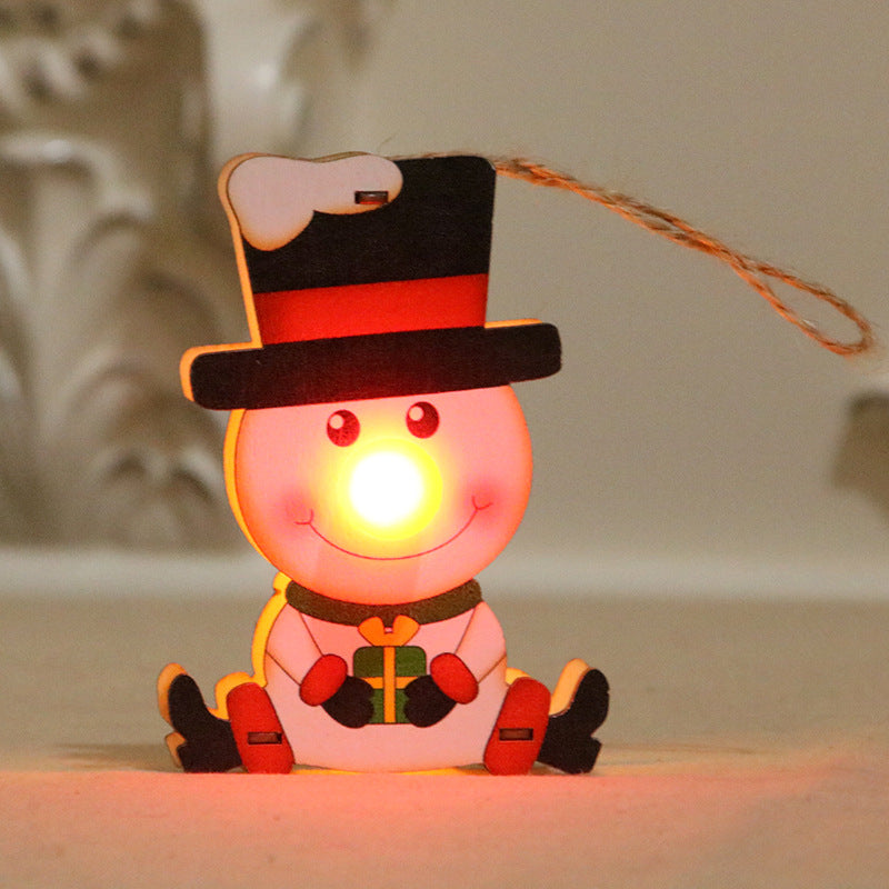 LED Illuminated Santa Ornament Kalsten