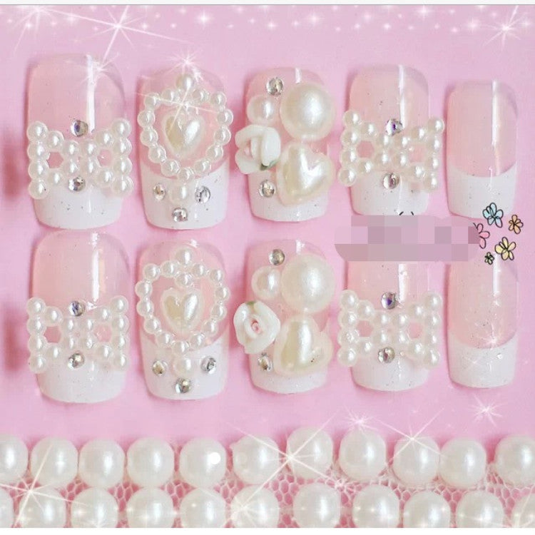 Elegant Decorative Press-On Nail Tips