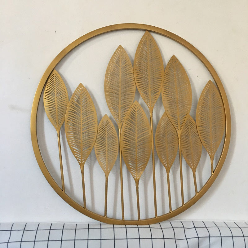 Decorative Gold Leaf Wall Art Sculpture Kalsten