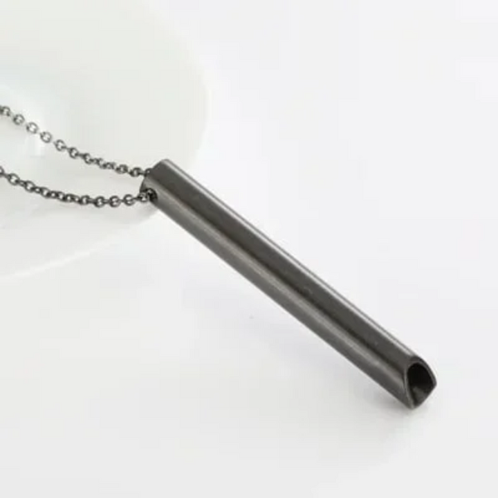 Kalsten | Breathing Exercise Necklace | Stainless Steel | Smoking & Vaping Alternative for Anxiety Relief