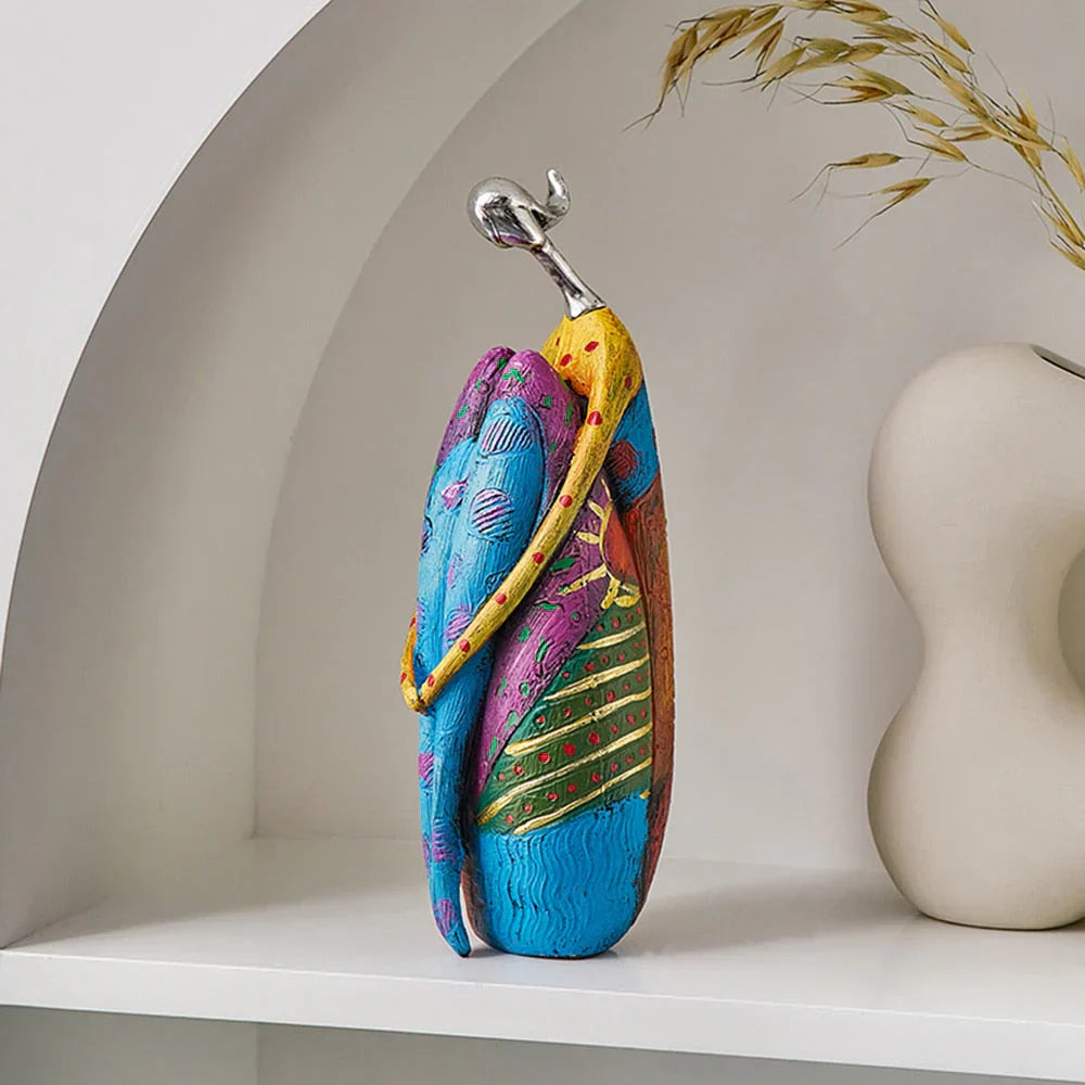 Kalsten | Modern Abstract Woman Sculptures – Handcrafted Colourful Resin Art for Home Decor
