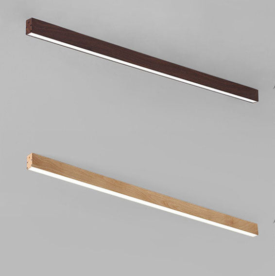 Flush Mount Ceiling Light Aluminum 23.6 in 12W Walnut Living Room Bedroom LED Modern Lighting Fixture | Kalsten