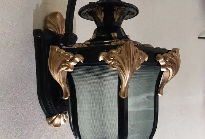 European Retro Lantern Glass Outdoor Waterproof 1-Light Wall Sconce Lamp | Kalsten