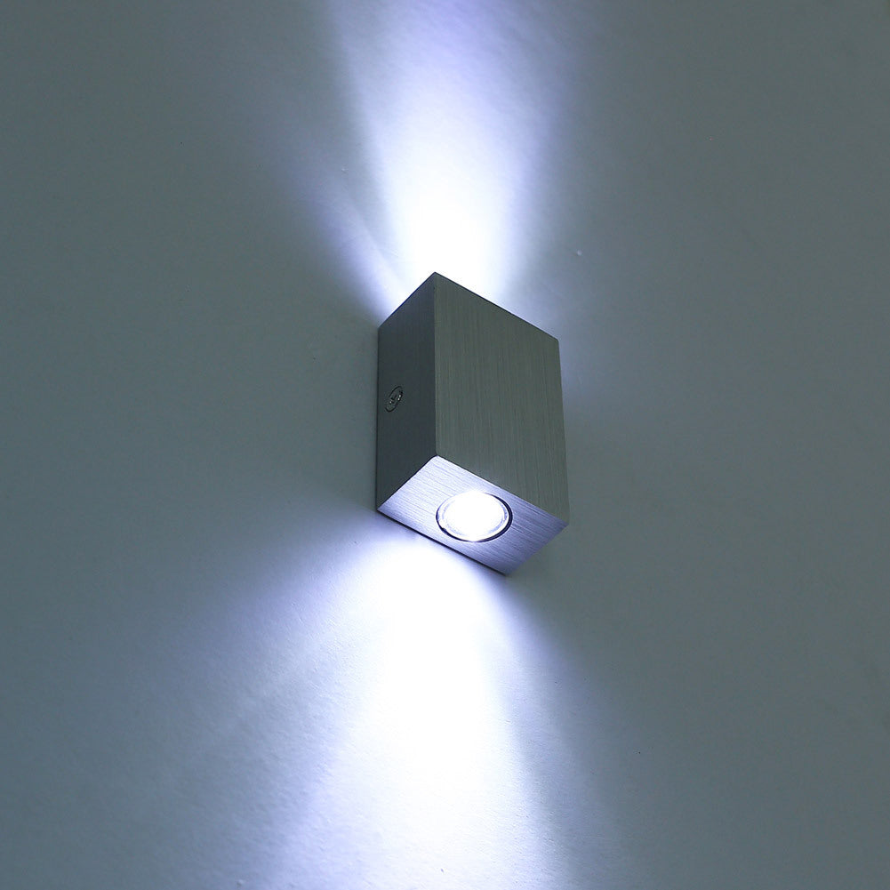 Modern Simplicity Waterproof Aluminum Cubic LED Wall Sconce Lamp For Outdoor Patio | Kalsten