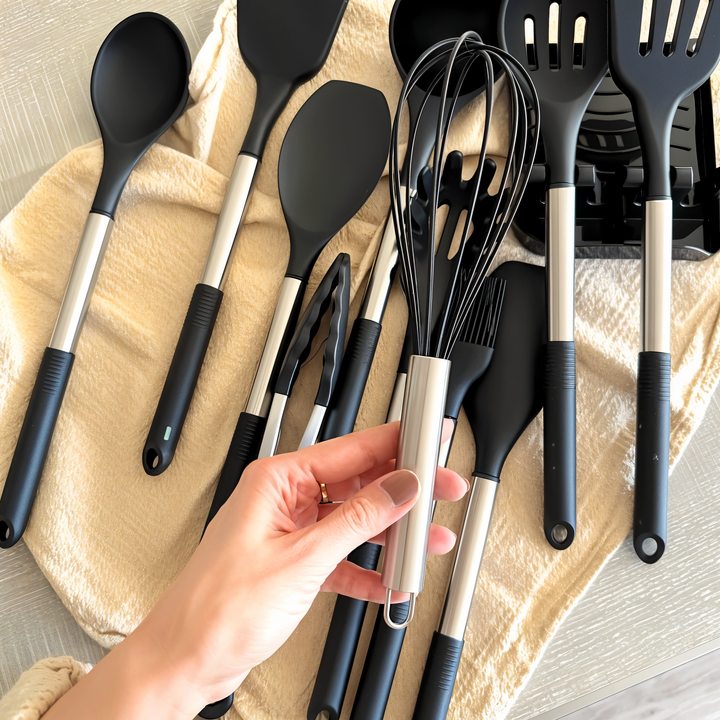 Kalsten | 12-Piece Silicone Kitchen Utensil Set – Culinara Pro