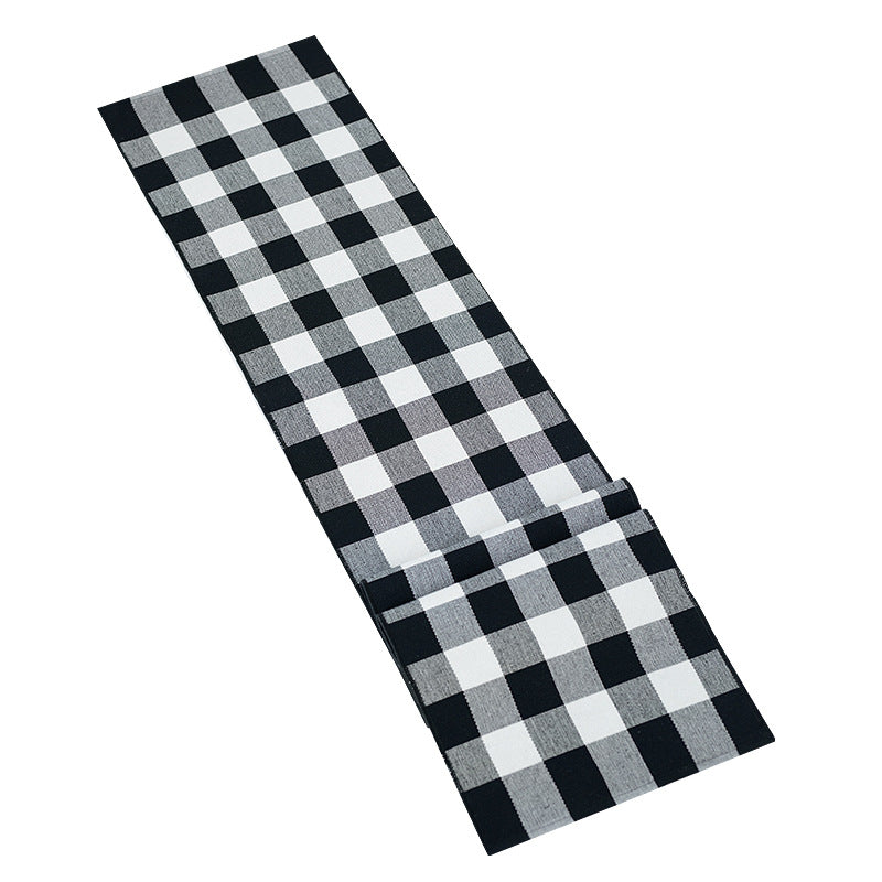 Woven table placemat in buffalo check made of cotton blend Kalsten