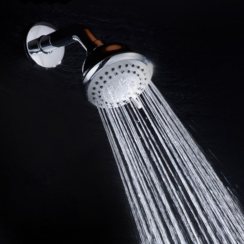 Kalsten | Round shower head made of stainless steel in silver wall-mounted shower head