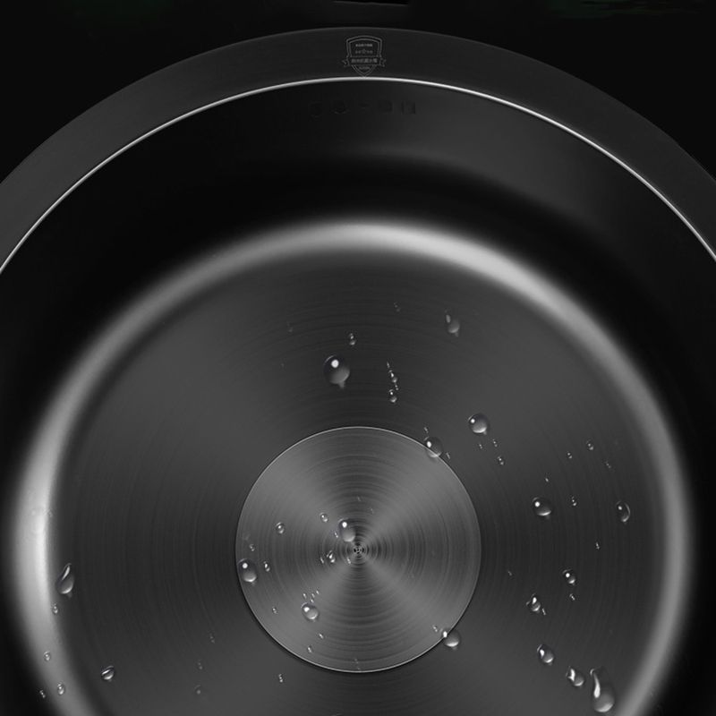 Kalsten | Classic Round Sink Stainless Steel Built-in Sink Non-Slip Round Basin for the Kitchen