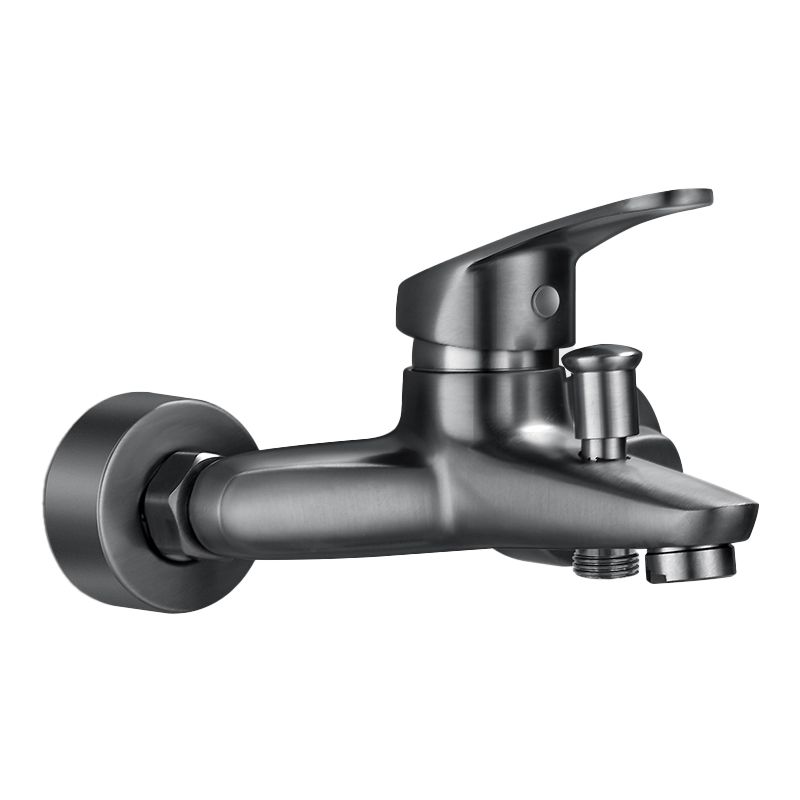 Kalsten | Solid Bathtub Faucet Handheld Shower Hose Lever Handle Wall-Mounted 2 Holes Bathtub Fill Valve