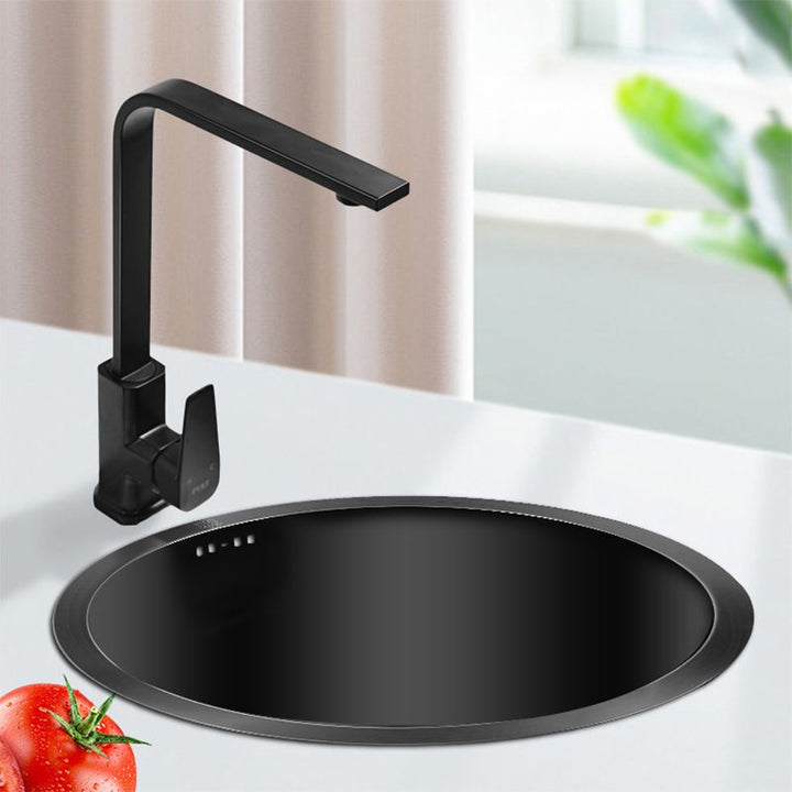 Kalsten | Classic Round Sink Stainless Steel Built-in Sink Non-Slip Round Basin for the Kitchen