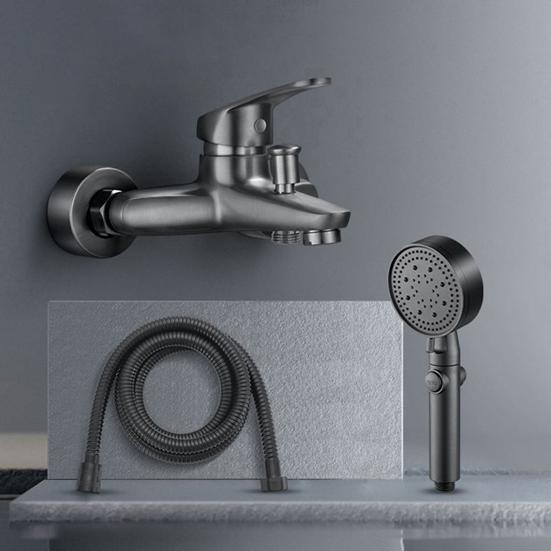 Kalsten | Solid Bathtub Faucet Handheld Shower Hose Lever Handle Wall-Mounted 2 Holes Bathtub Fill Valve