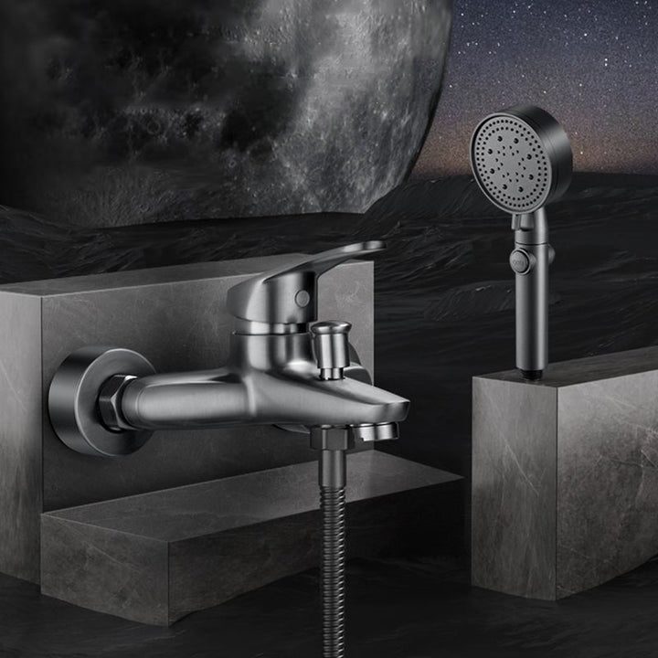 Kalsten | Solid Bathtub Faucet Handheld Shower Hose Lever Handle Wall-Mounted 2 Holes Bathtub Fill Valve